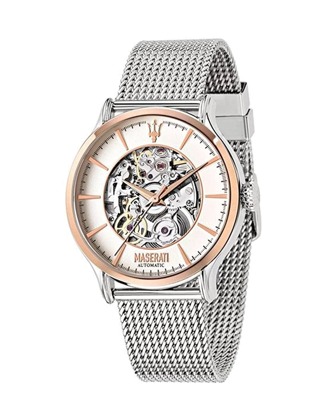 Montre Maserati Epoca R8823118001 cadran squelette automatique en maille milanaise