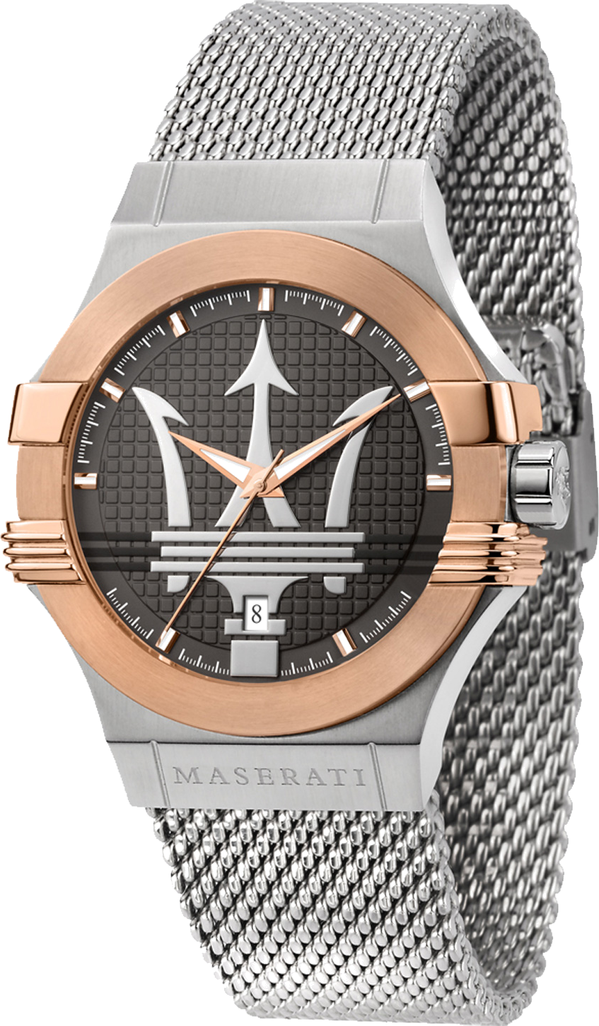 Montre Maserati R8853108007 en Acier Gris et Maille Milanaise