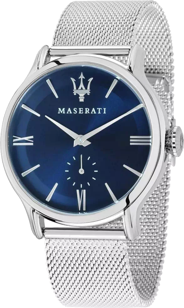 Montre Maserati R8853118006 Cadran Bleu et Bracelet Maille Milanaise