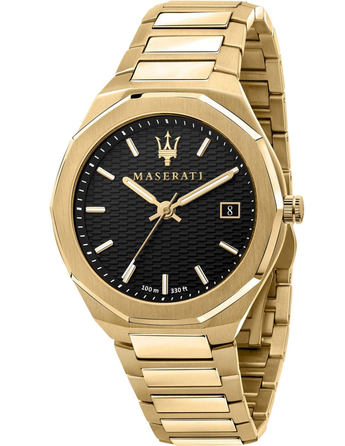 Montre Homme Maserati Stile R8853142004 en acier doré jaune