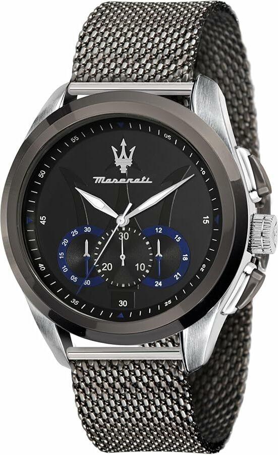 Montre Homme Maserati Traguardo R8873612006 Gunmétal bracelet en maille milanaise