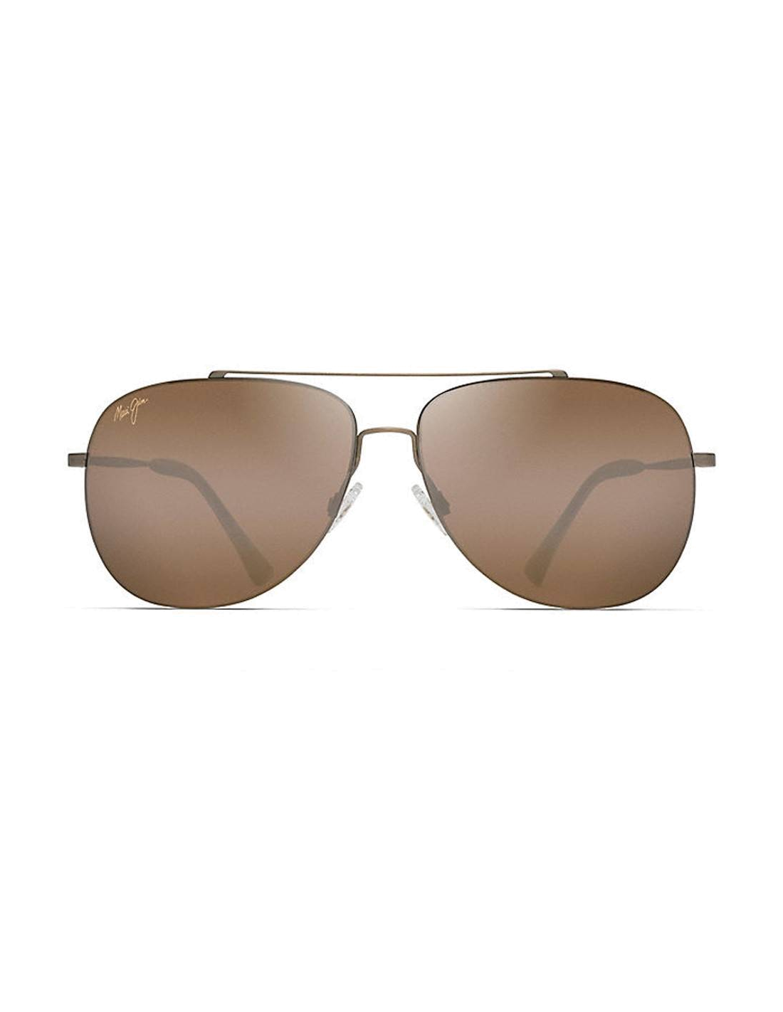 Lunettes de soleil Maui Jim Cinder Cone H789-16M - Monture or, verres brins polarisés - Homme vue 3