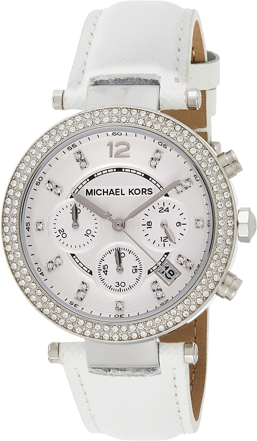 Michael Kors MK2277 — montre chronographe en cuir noir — Montres Outlet