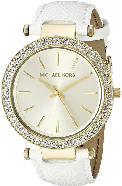 Montre Femme Michael Kors MK2391 Bracelet Cuir Blanc