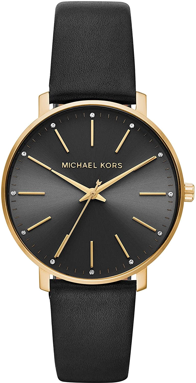 Montre Femme Michael Kors Pyper MK2747 bracelet cuir noir