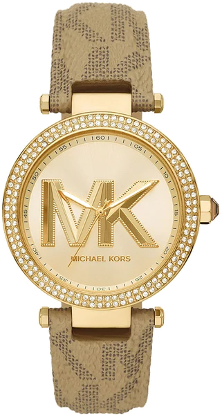 Montre Michael Kors Parker MK2973 bracelet en cuir marron imprimé MK