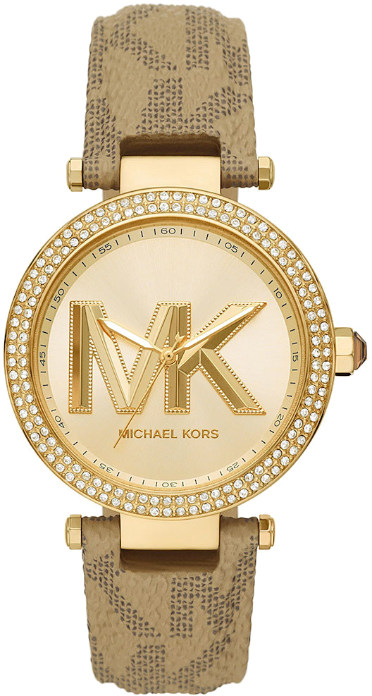 Montre Michael Kors Parker MK2973 bracelet en cuir marron imprimé MK