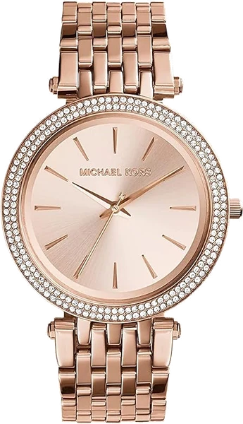 Montre Michael Kors Darci MK3192 ornée de cristaux en acier or rose