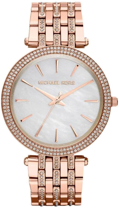Montre Michael Kors Darci MK3220 Ornée de brillants bracelet acier or rose
