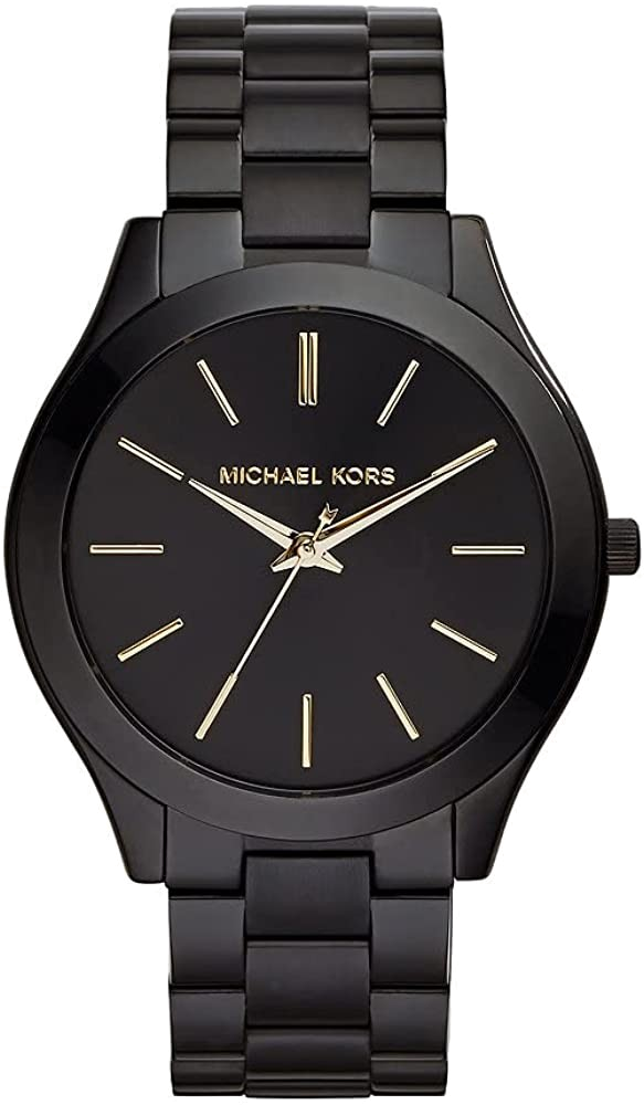Montre Michael Kors Slim Runway MK3221 Bracelet en acier noir