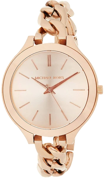 Montre Michael Kors MK3223 en Acier Or Rose à Index Bâtons
