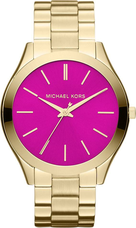 Montre Femme Michael Kors MK3264 cadran fuchsia et bracelet doré