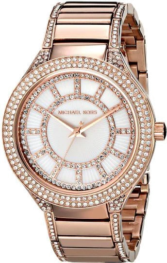 Montre femme Michael Kors Kerry MK3313 dorée rose maillons rectangulaires