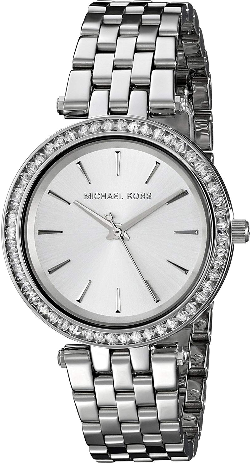 Montre Michael Kors Mini Darci MK3364 en acier inoxydable ornée de brillants