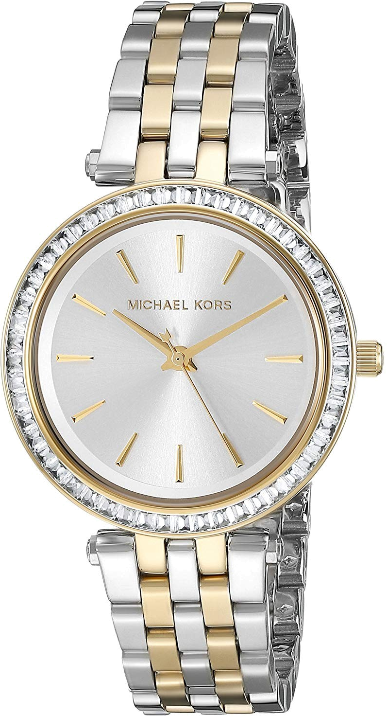 Montre Michael Kors Mini Darci MK3405 acier bi ton doré et argent
