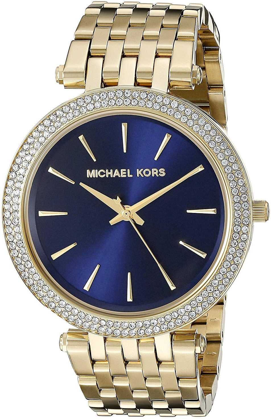 Montre Michael Kors MK3406 en Acier Doré et Cadran Bleu Nuit