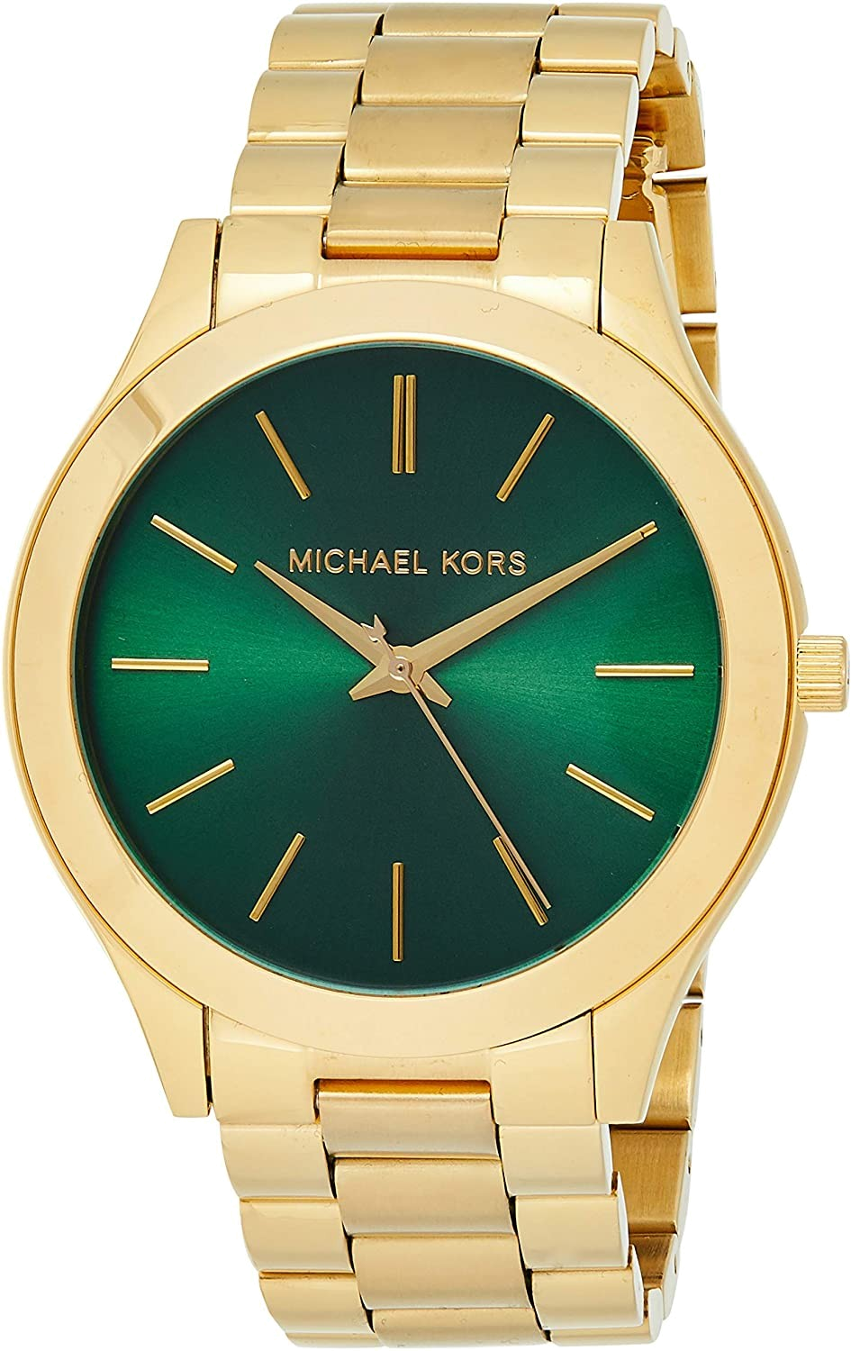 Montre Michael Kors MK3435 en Acier Doré et Cadran Vert Émeraude