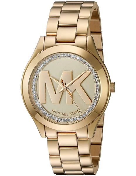 Montre Michael Kors MK3477 Runway en Acier Doré Jaune 42 mm