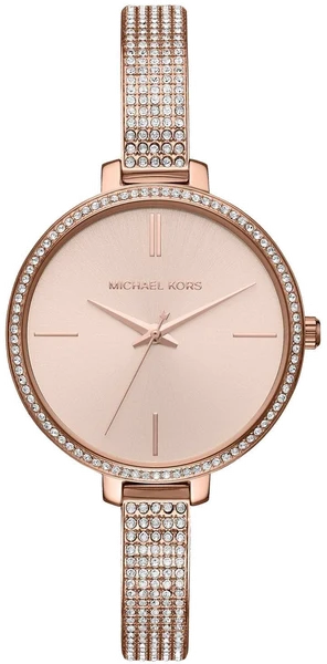Montre Michael Kors MK3785 Or Rose et Acier Sertie de Diamants