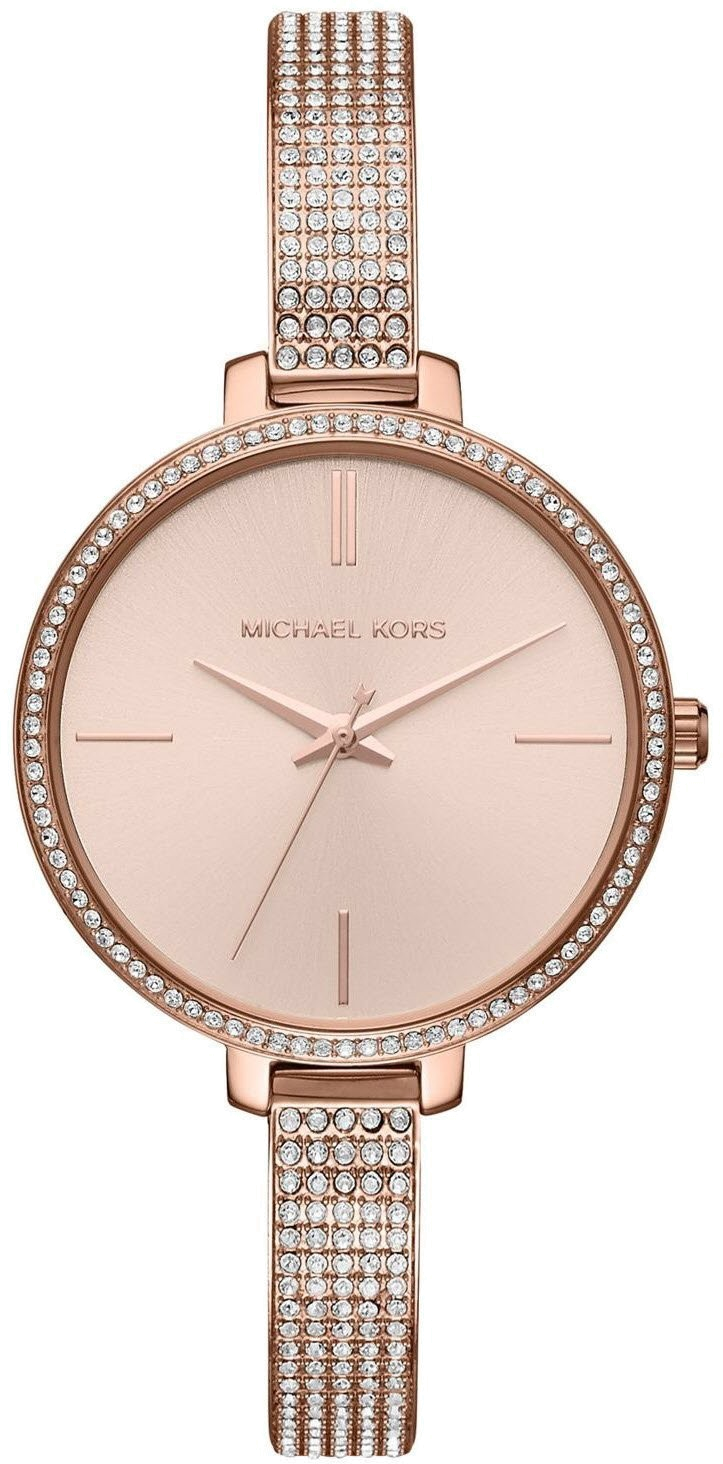 Montre Michael Kors MK3785 Or Rose et Acier Sertie de Diamants