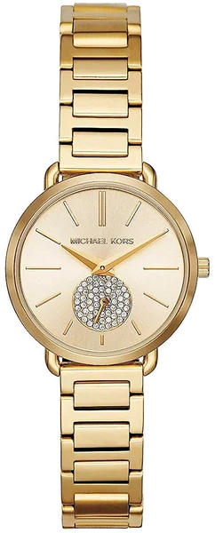 Montre Michael Kors MK3838 en Acier Doré Jaune avec Petite Seconde