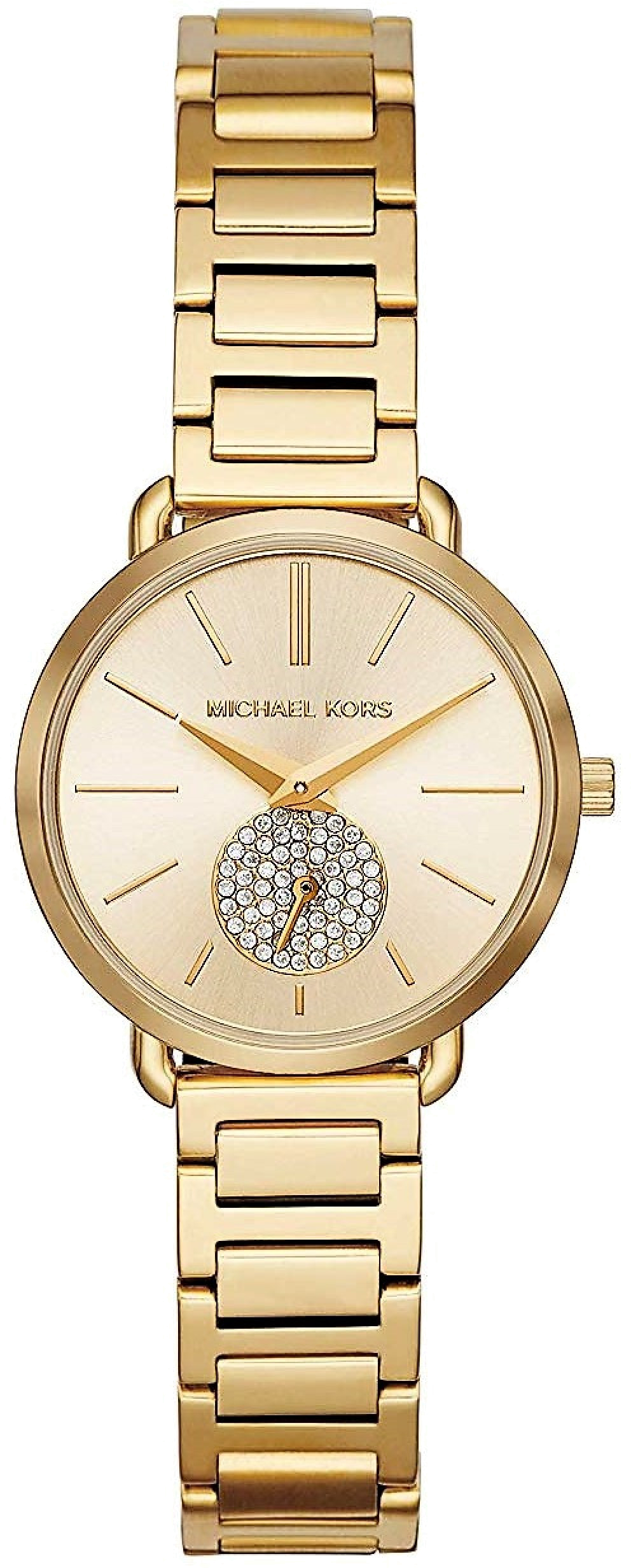 Montre Michael Kors MK3838 en Acier Doré Jaune avec Petite Seconde