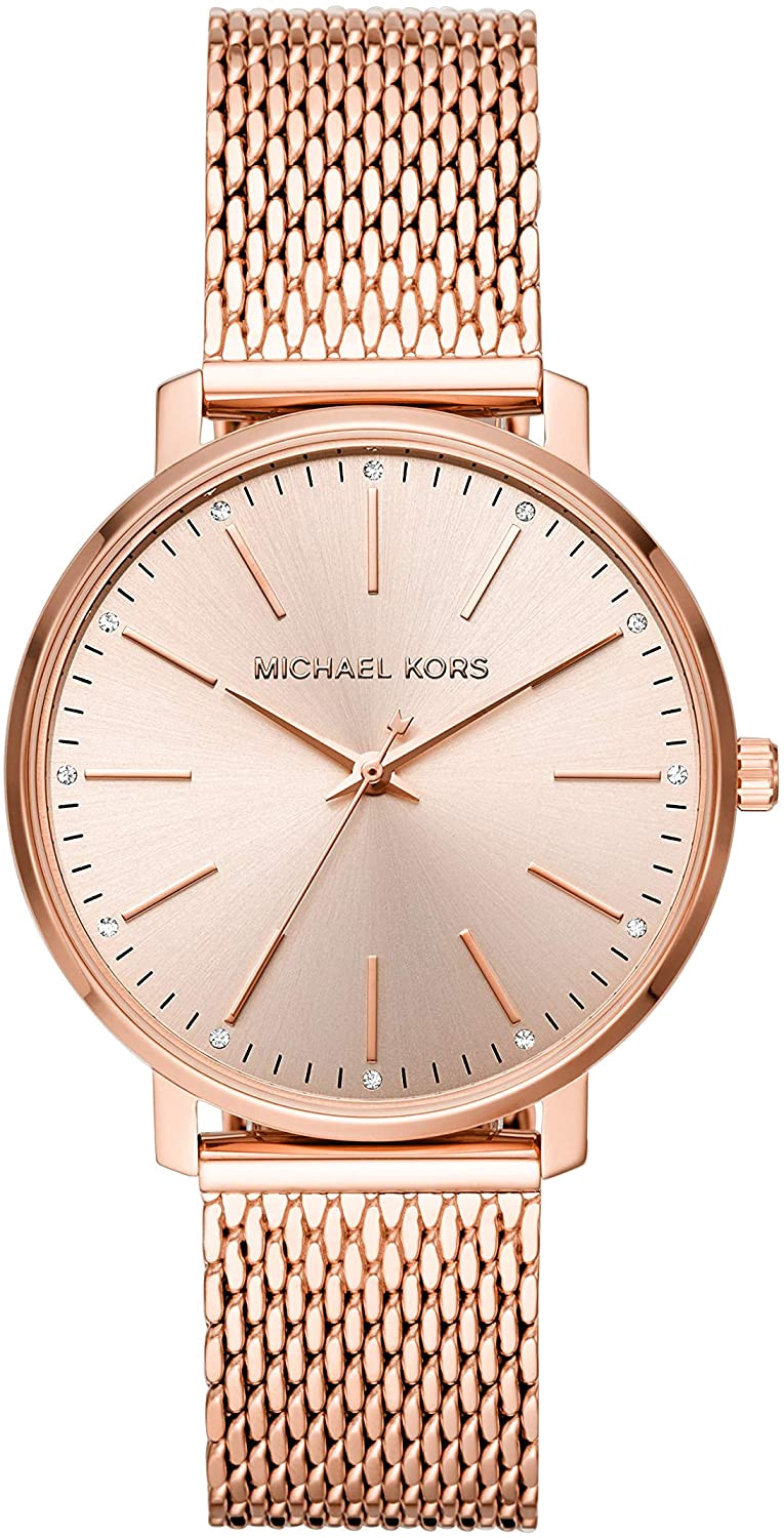 Michael Kors MK4340 cadran noir et bracelet acier inoxydable — Montres Outlet