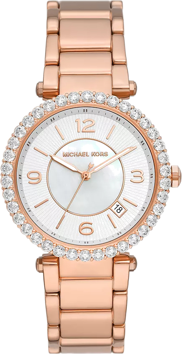 Montre Femme Michael Kors Parker MK4695 Cadran nacre bracelet acier inoxydable or rose
