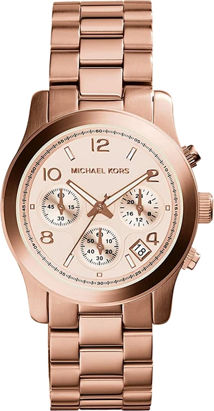 Montre Femme Michael Kors Runway MK5128 en acier or rose