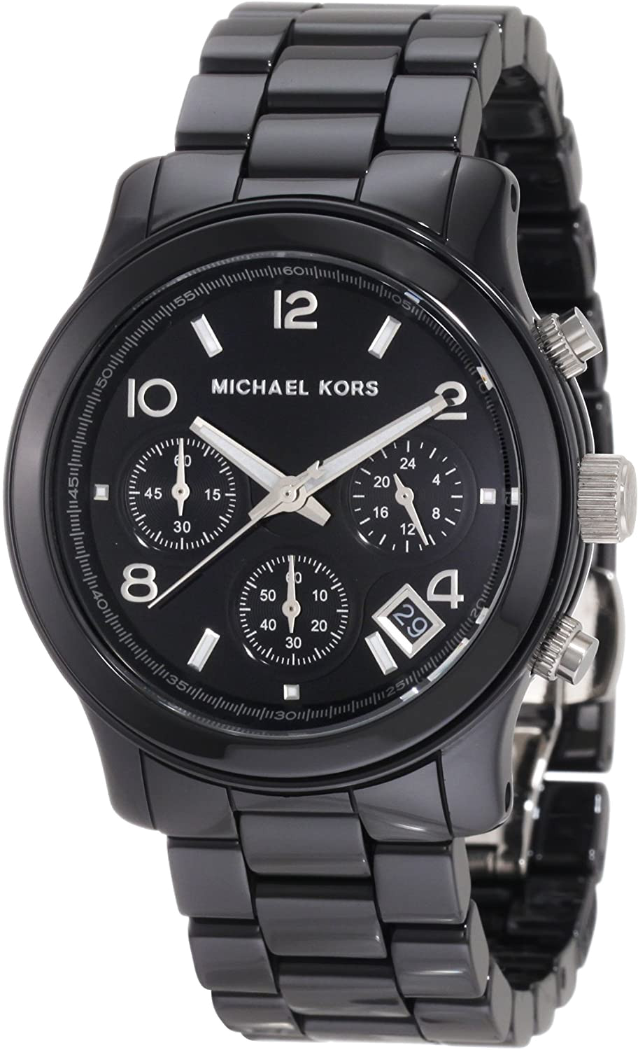 Montre Michael Kors Runway MK5162 en céramique noire