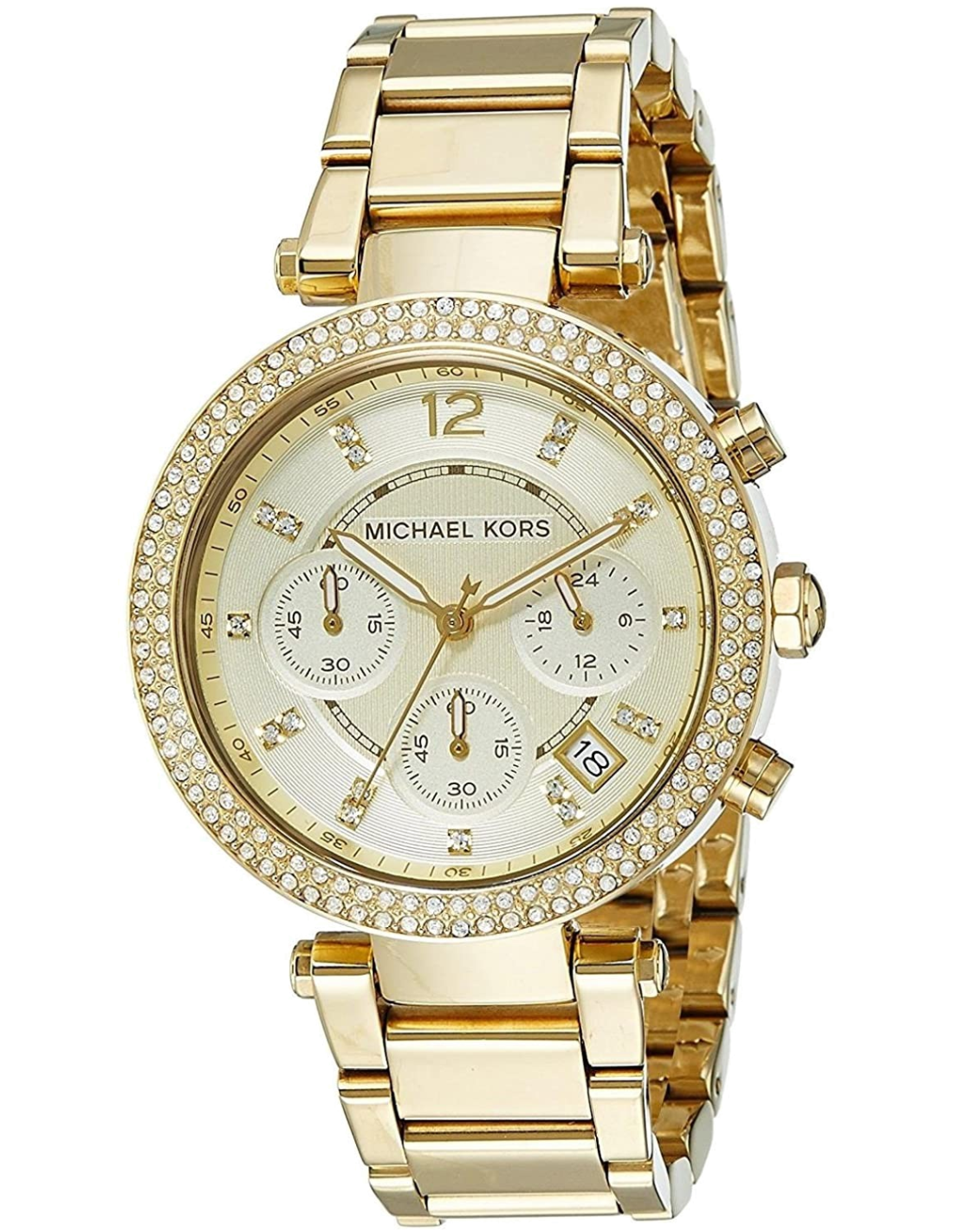 Montre Michael Kors MK5354 en Acier Doré et Cristaux Swarovski