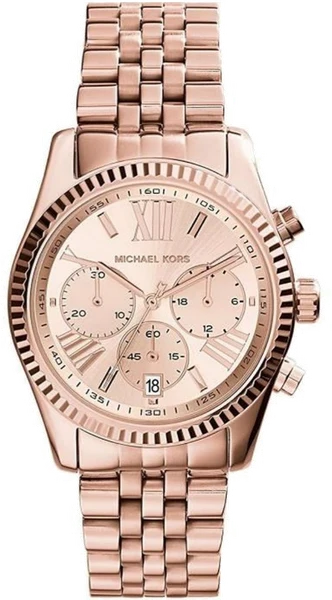 Montre Michael Kors MK5569 Lexington en Acier PVD Or Rose avec Chronographe