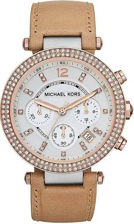 Montre Femme Michael Kors Parker MK5633 bracelet cuir beige
