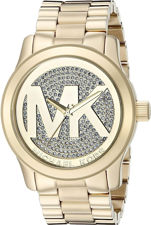 Montre Michael Kors Runway MK5706 Cadran avec logo MK incrusté de brillants