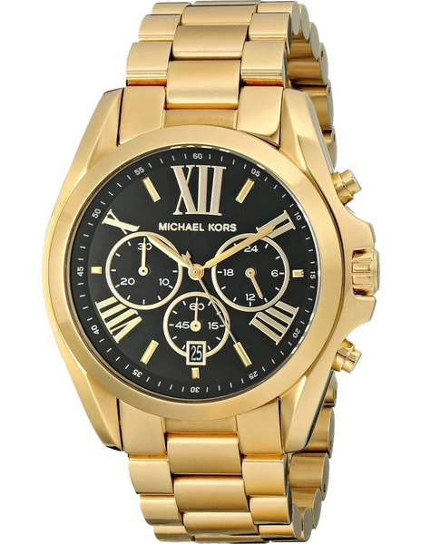 Montre Michael Kors MK5739 Bradshaw en acier doré et cadran noir