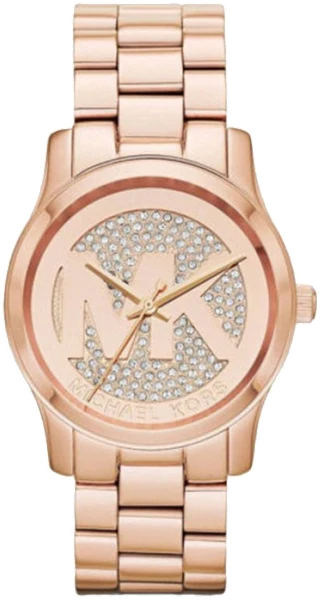 Montre Femme Michael Kors MK5853 Runway Or Rose avec Initiales MK