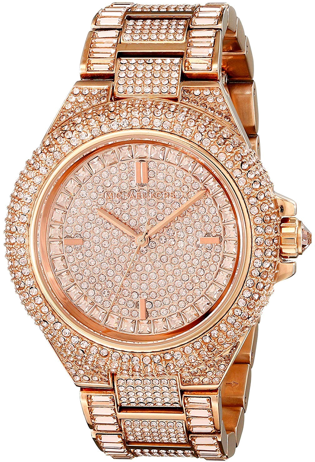 Montre Michael Kors MK5862 en Acier Doré Rose Pavée de Cristaux