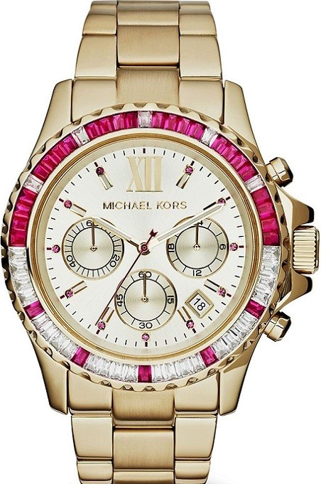 Montre Michael Kors MK5871 Everest en Acier Argenté et Lunette Sertie