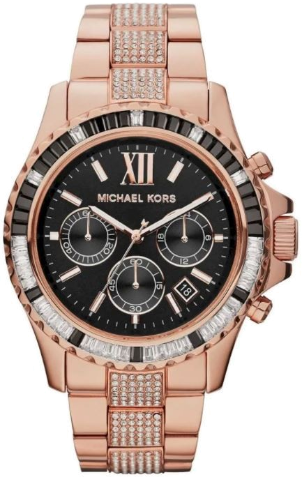 Montre Michael Kors MK5875 Everest en Acier Or Rose et Cristaux
