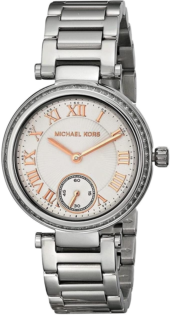 Montre Femme Michael Kors MK5970 en Acier Argenté avec Chiffres Romains
