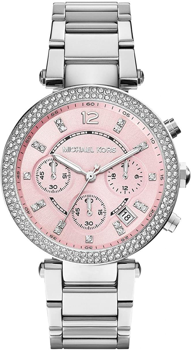 Montre Michael Kors Parker MK6105 chronomètre sport cadran rose