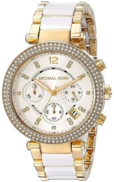 Montre Michael Kors MK6119 Bicolore Or et Acier avec Cristaux