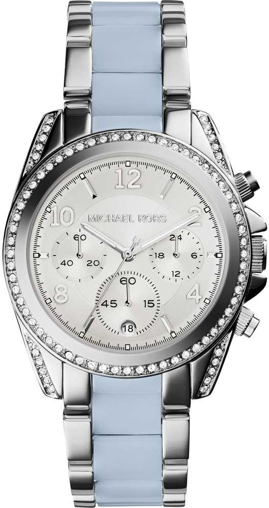 Montre Michael Kors Blair MK6137 Bracelet en acétate bleu et acier