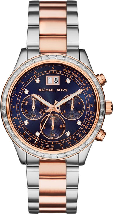 Montre Michael Kors MK6205 Brinkley en Acier Argenté Bi-ton