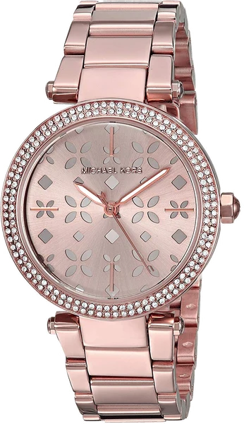 Montre Michael Kors MK6470 en Acier Or Rose à Motifs Floraux