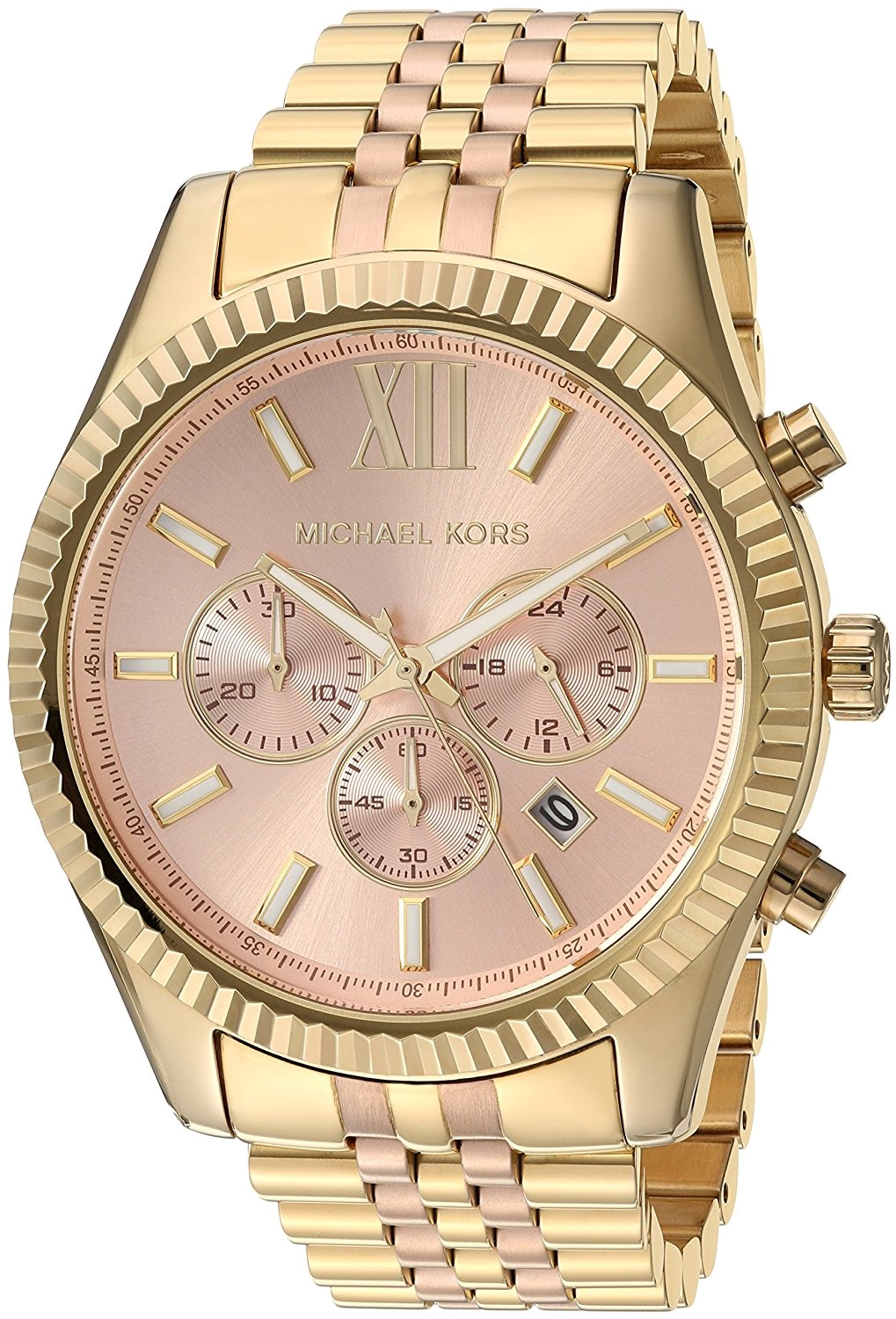 Montre Michael Kors MK6473 Lexington Chronographe en Acier Doré Rose