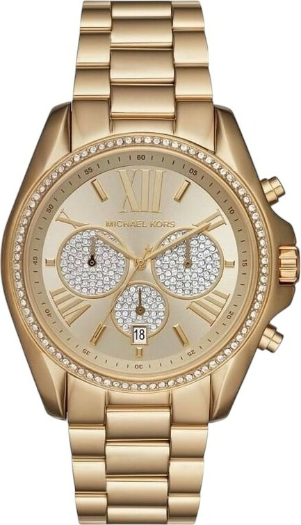 Montre Michael Kors MK6538 Bradshaw en Acier Doré avec Chronographe