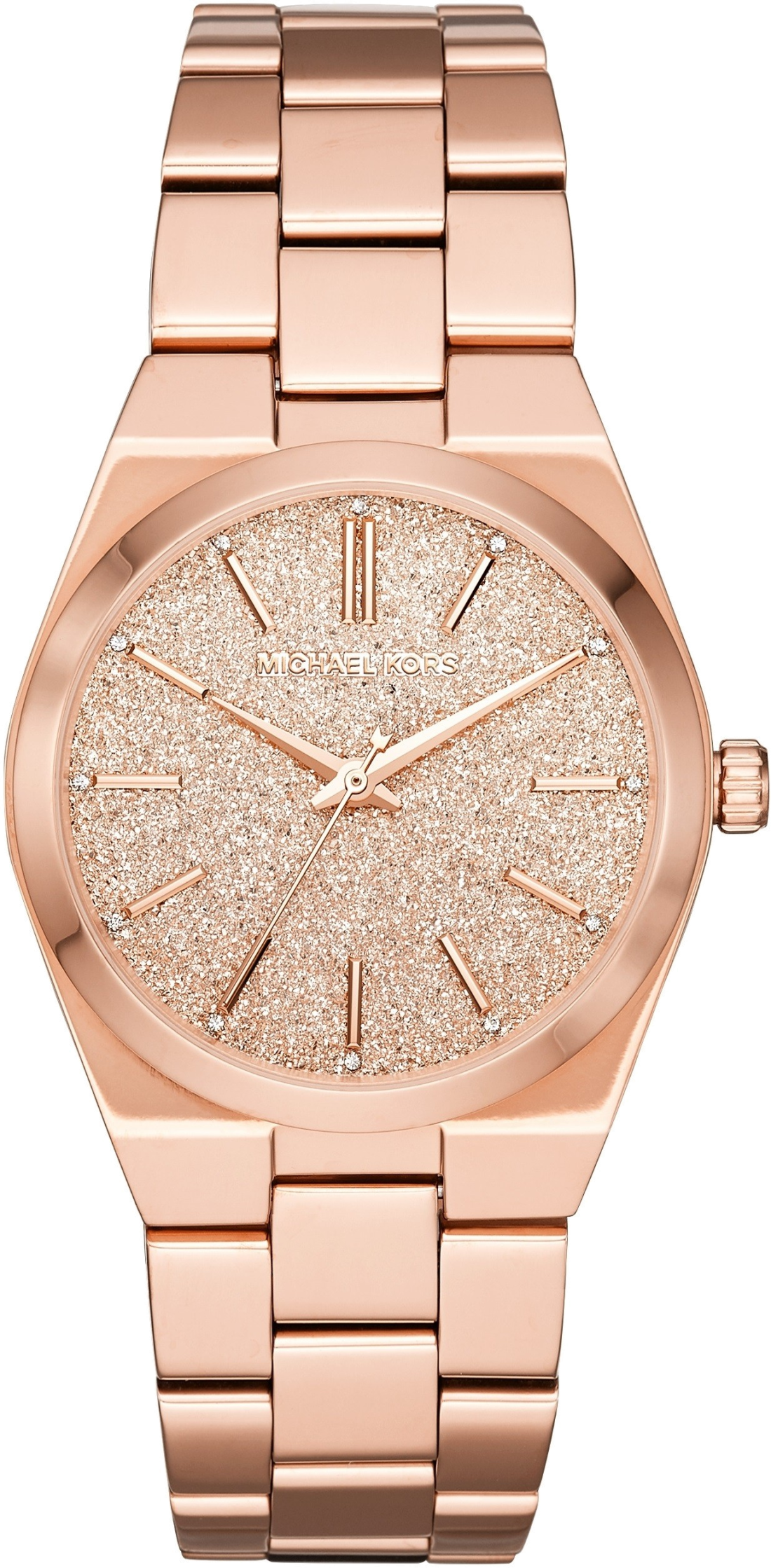Montre Michael Kors MK6624 Channing en Acier Or Rose et Cadran Cristaux