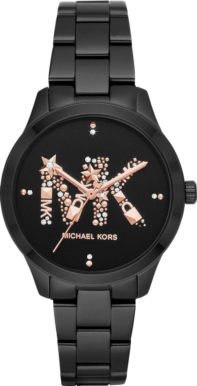 Montre Michael Kors Runway MK6683 en acier inoxydable noir