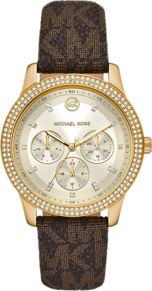 Montre Michael Kors MK6966 Tibby multifonction bracelet cuir marron
